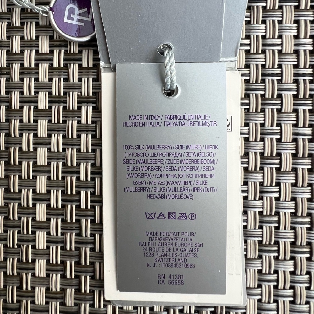 New Men's "Ralph Lauren Purple Label" Silk Tie - Picture 3 of 6